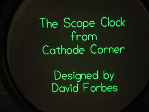 Cathode Clock